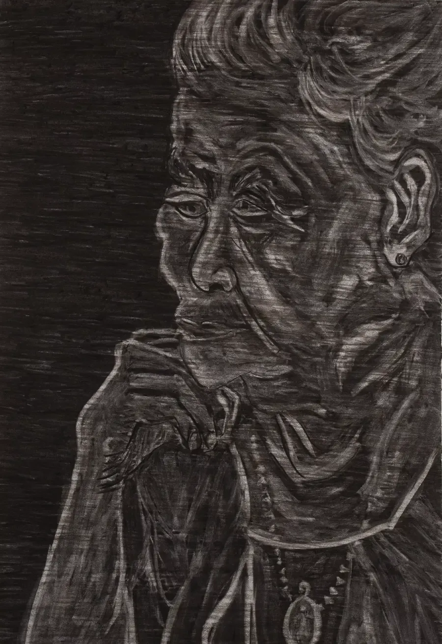 Charcoal portrait from the Faces So Loud series