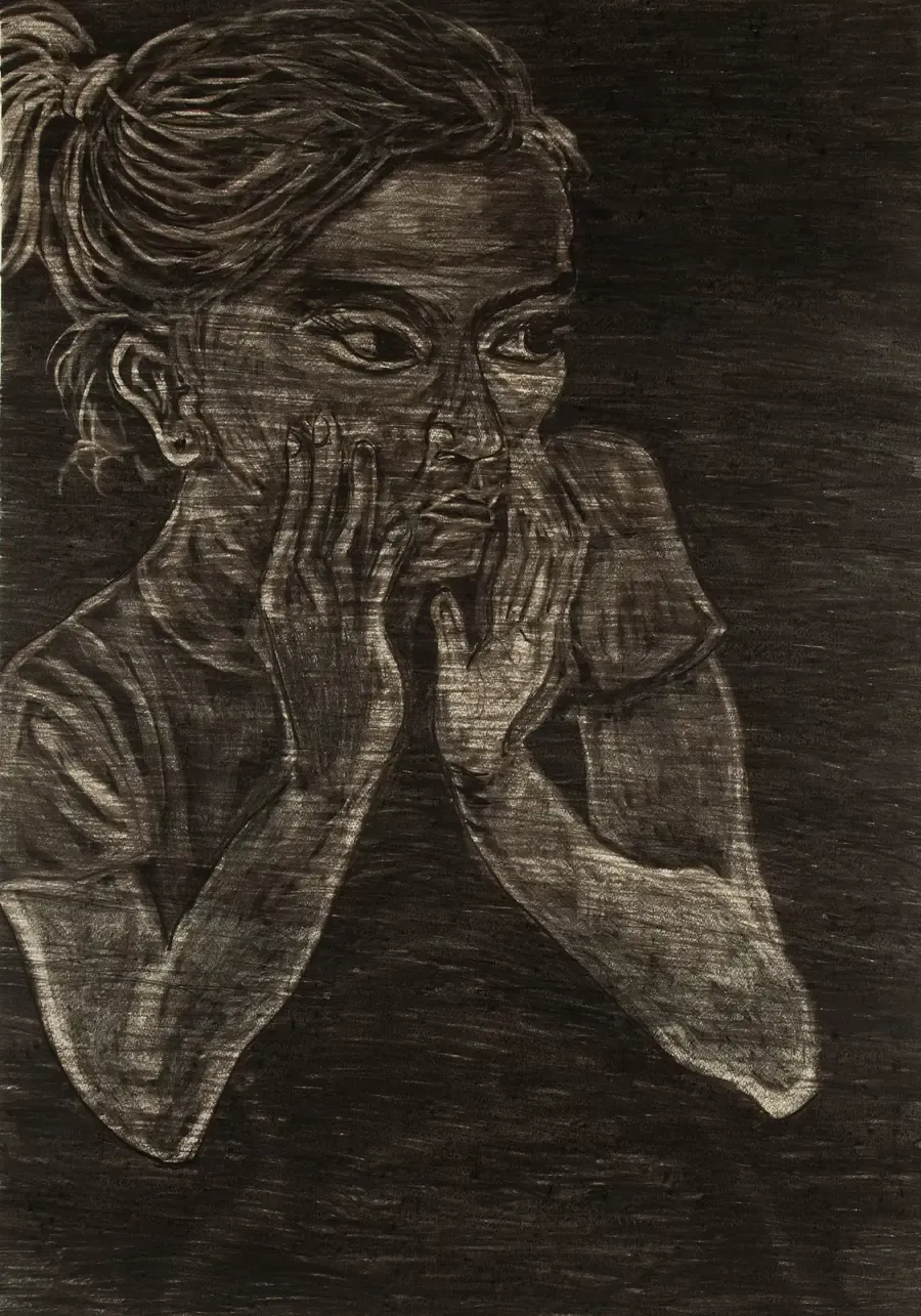 Charcoal portrait from the Faces So Loud series