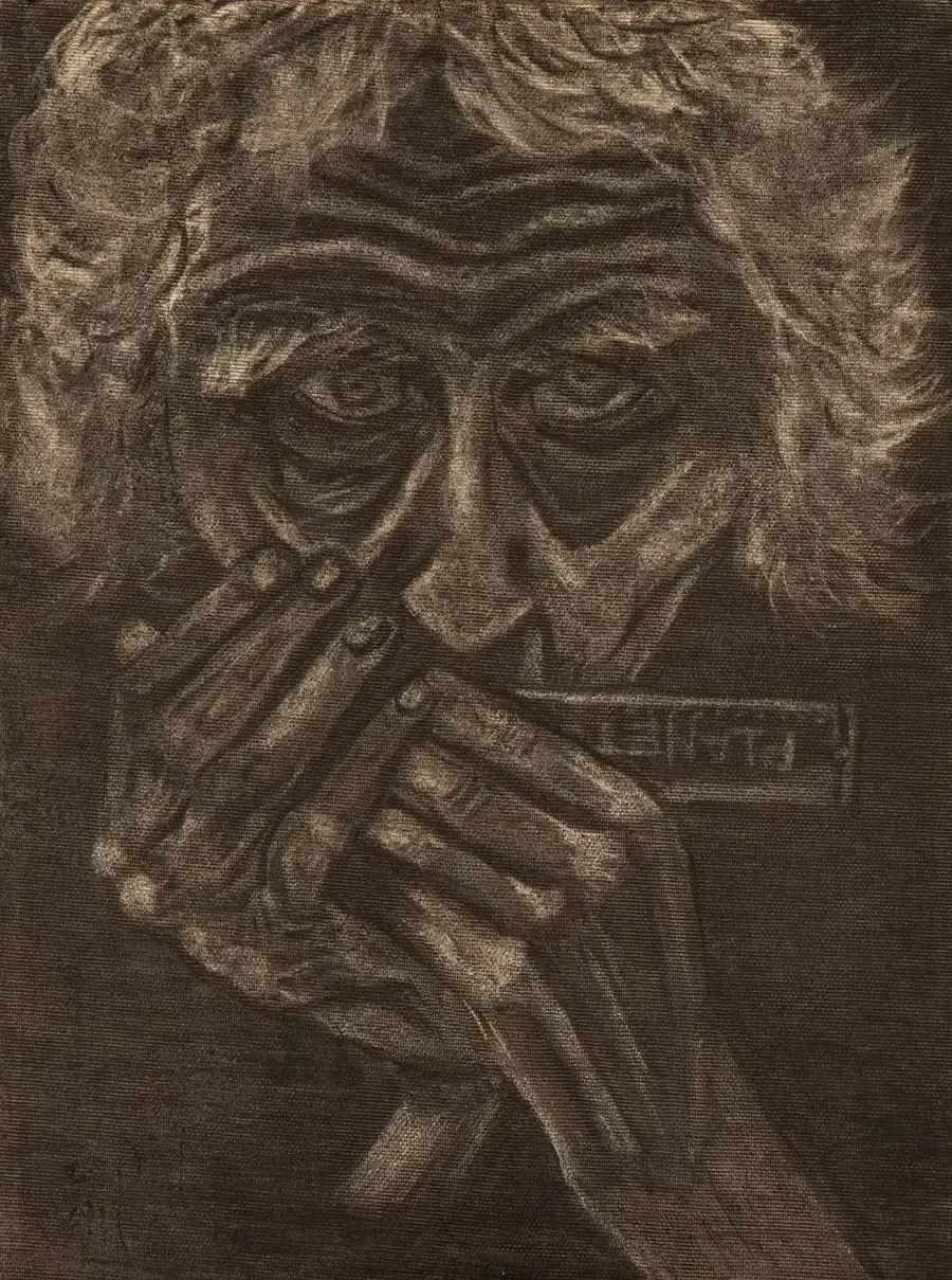 Expressive portrait from the Art Is My Therapy series